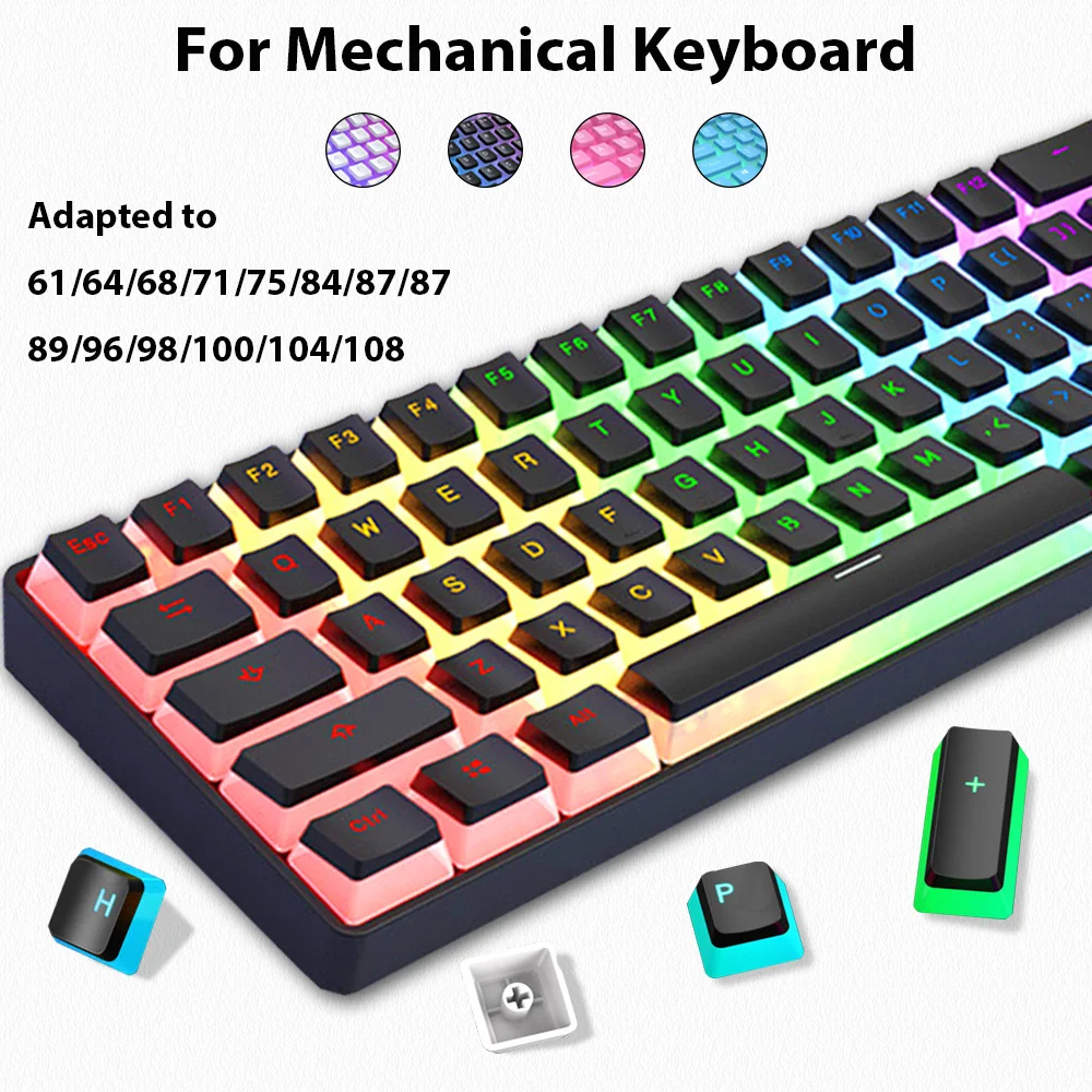 129 Klawiszy Pudding Keycaps P – Gaming Accessories Aesthetic recenzja i cena